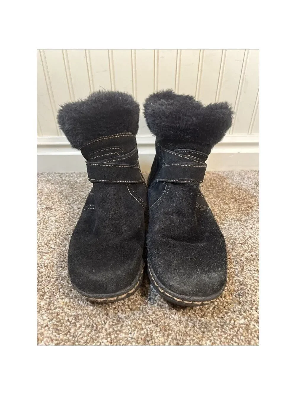 Baretraps Eryn Womens Size 6 Black Regular Suede Winter Boots